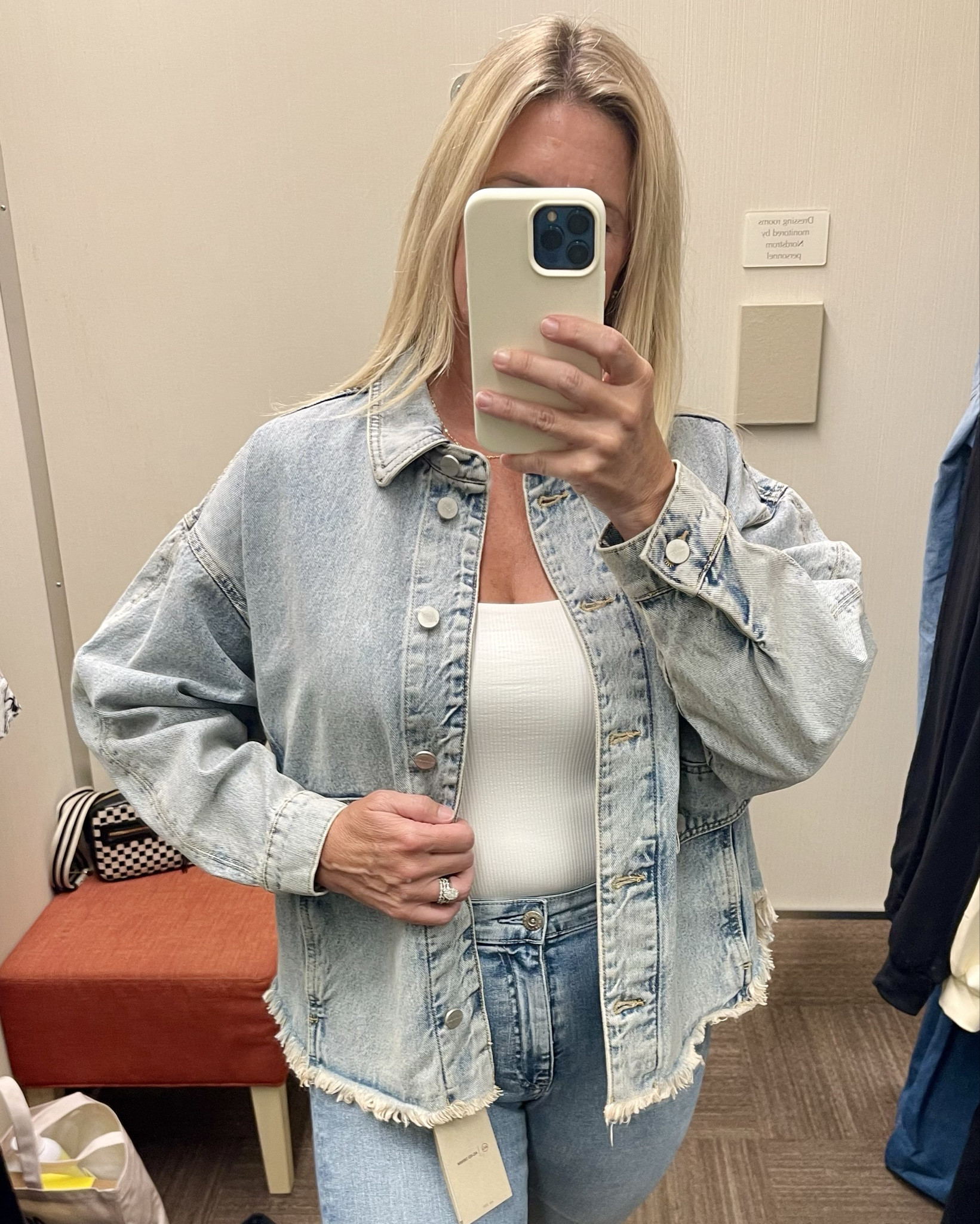 Love the fringe bottom on this denim jacket! Not your typical Jean jacket! On sale now at the Nordstrom Anniversary Sale!

#LTKSummerSales #LTKSaleAlert #LTKxNSale