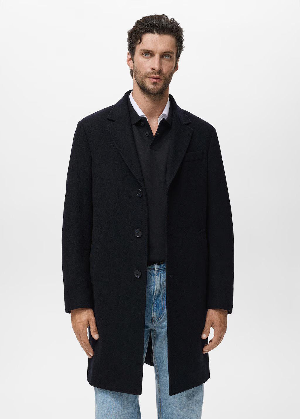 Wool overcoat - Men | MANGO USA | Mango (US/MX/AU)