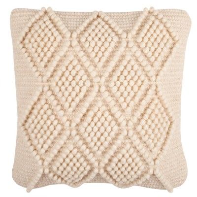 Spacedye Square Throw Pillow Cream - Safavieh | Target