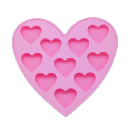 Kusou Party Home Peach Heart Silicone Ice Cube Heart-Shaped Silicone Ice Cube Mold | Walmart (US)