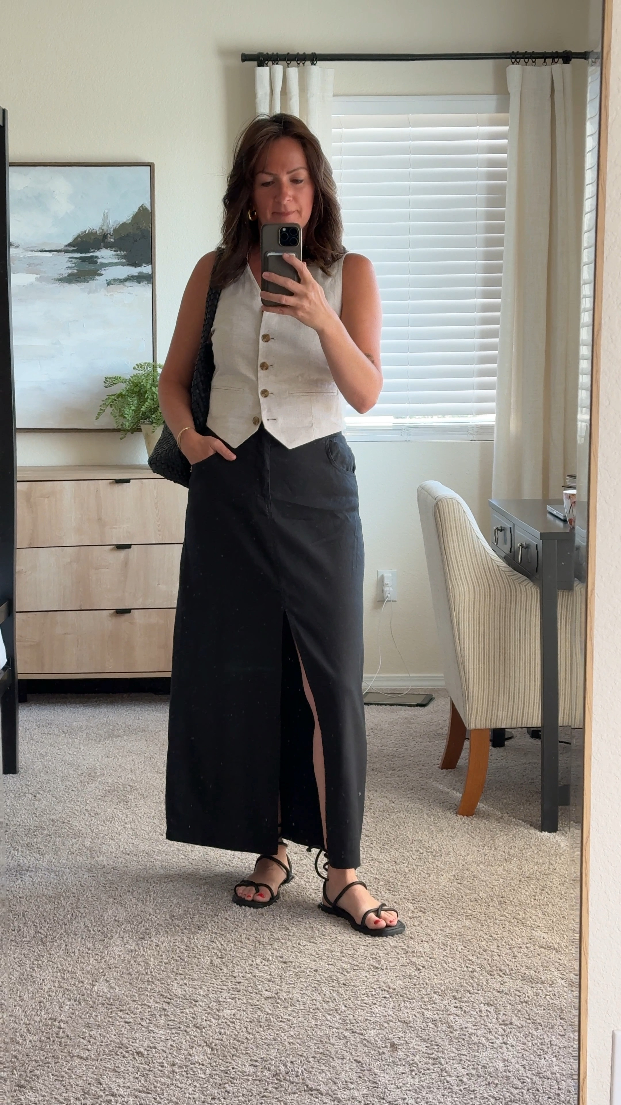 I love a maxi skirt moment in the warmer weather. Paired with cute summer sandals and a linen vest it’s giving elevated casual. ☺️

#LTKVideo #LTKStyleTip #LTKShoeCrush