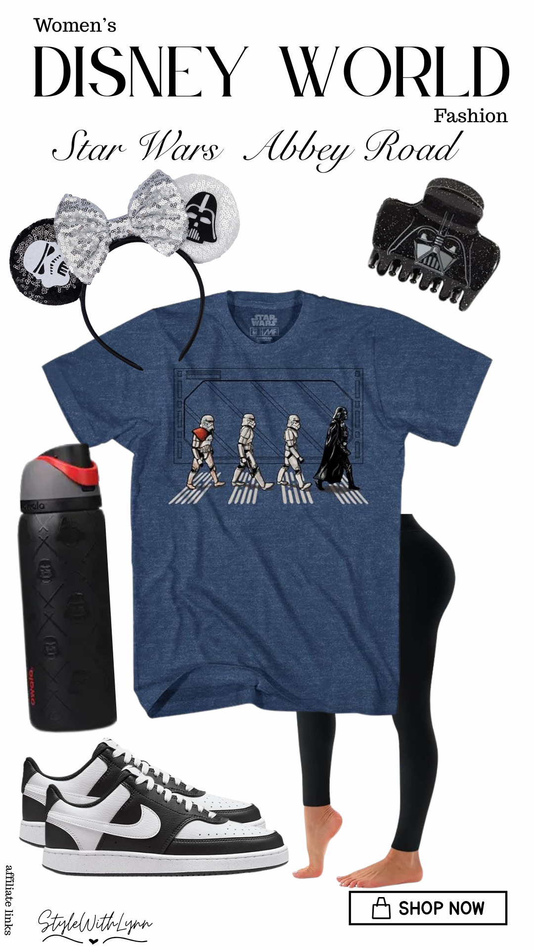 The Force is strong with this Disney park outfit. 🖤✨

Channeling the dark side in the cutest way with this Darth Vader and Stormtroopers Abbey Road tee, comfy black leggings, a Darth Vader hair clip, classic Mickey Mouse ears, and Nike sneakers made for miles of magic. Whether you're heading to Hollywood Studios, Galaxy's Edge, or planning your next Disney World vacation, this outfit is the perfect blend of comfort and Star Wars style.

Drop a 🖤 if you're Team Vader!



#StarWarsStyle #GalaxysEdge #HollywoodStudios #DisneyWorldOutfit #DisneyStyle #DarthVader #Stormtrooper #StarWarsOutfit #DisneyFashion #DisneyBound #DisneyMomStyle #DisneyParkStyle #DisneyVacation #NikeStyle #AmazonFashion #LTKCreator #StyleWithLynn #DisneyOutfitInspo 

 #LTKootd #LTKmomlife #LTKTravel