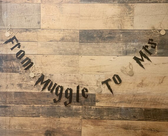 From Muggle to Mrs Bridal Shower Bachelorette Banner | Etsy | Etsy (US)