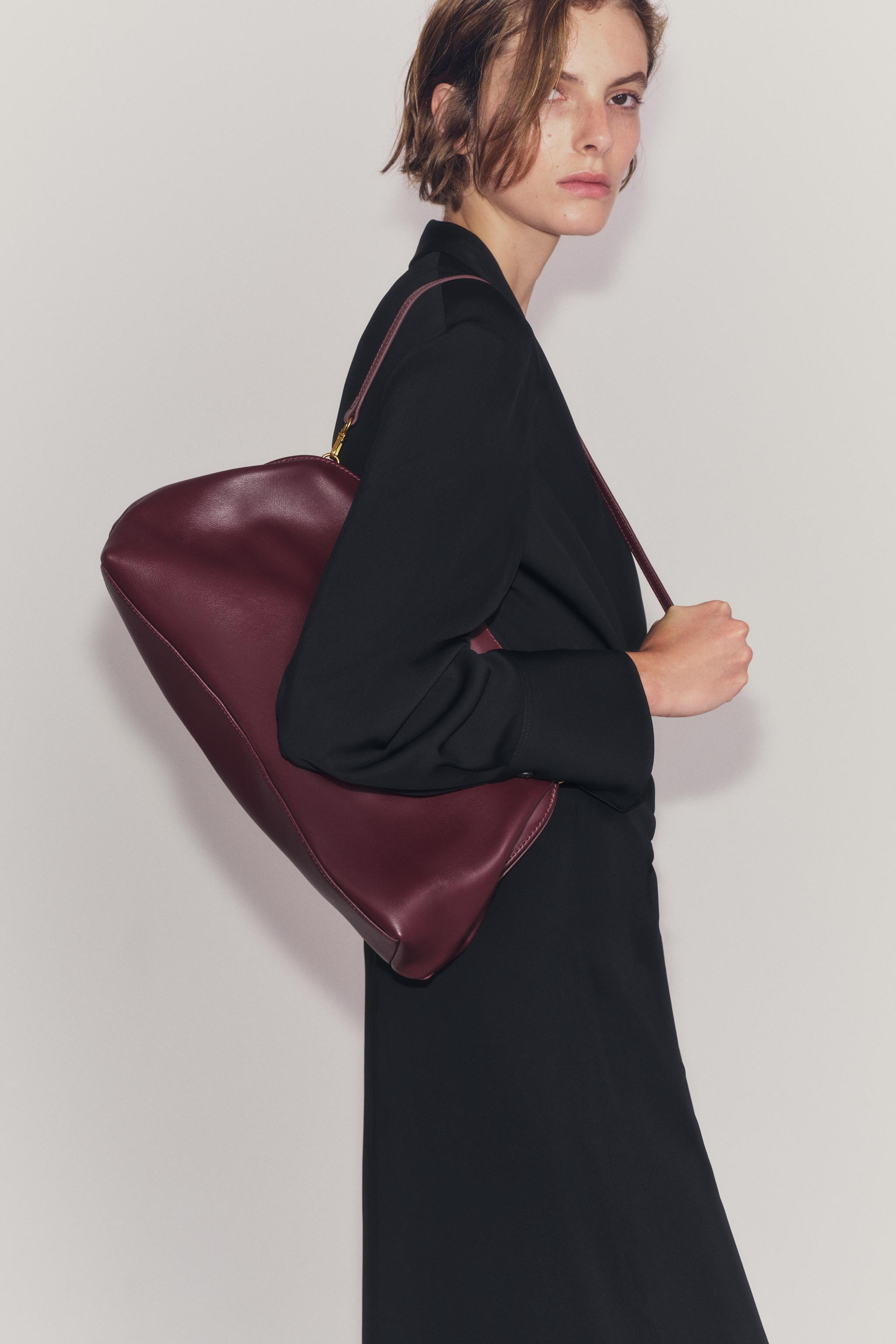 LEATHER CLUTCH BAG | Zara UK