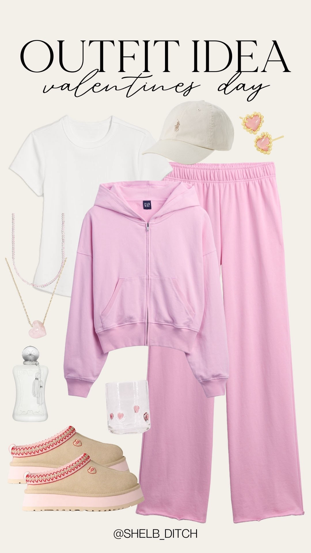 Comfy cute Valentine’s Day outfit. Valentine’s Day style. Pink lounge set. Matching pink lounge set. Winter to spring lounge set. Target heart icon glass. Trendy Valentine’s Day outfit. Valentine’s Day at home outfit. Valentine’s Day mom outfit. Valentine’s Day UGG collection  

#LTKootd #LTKValentine #LTKSeasonal