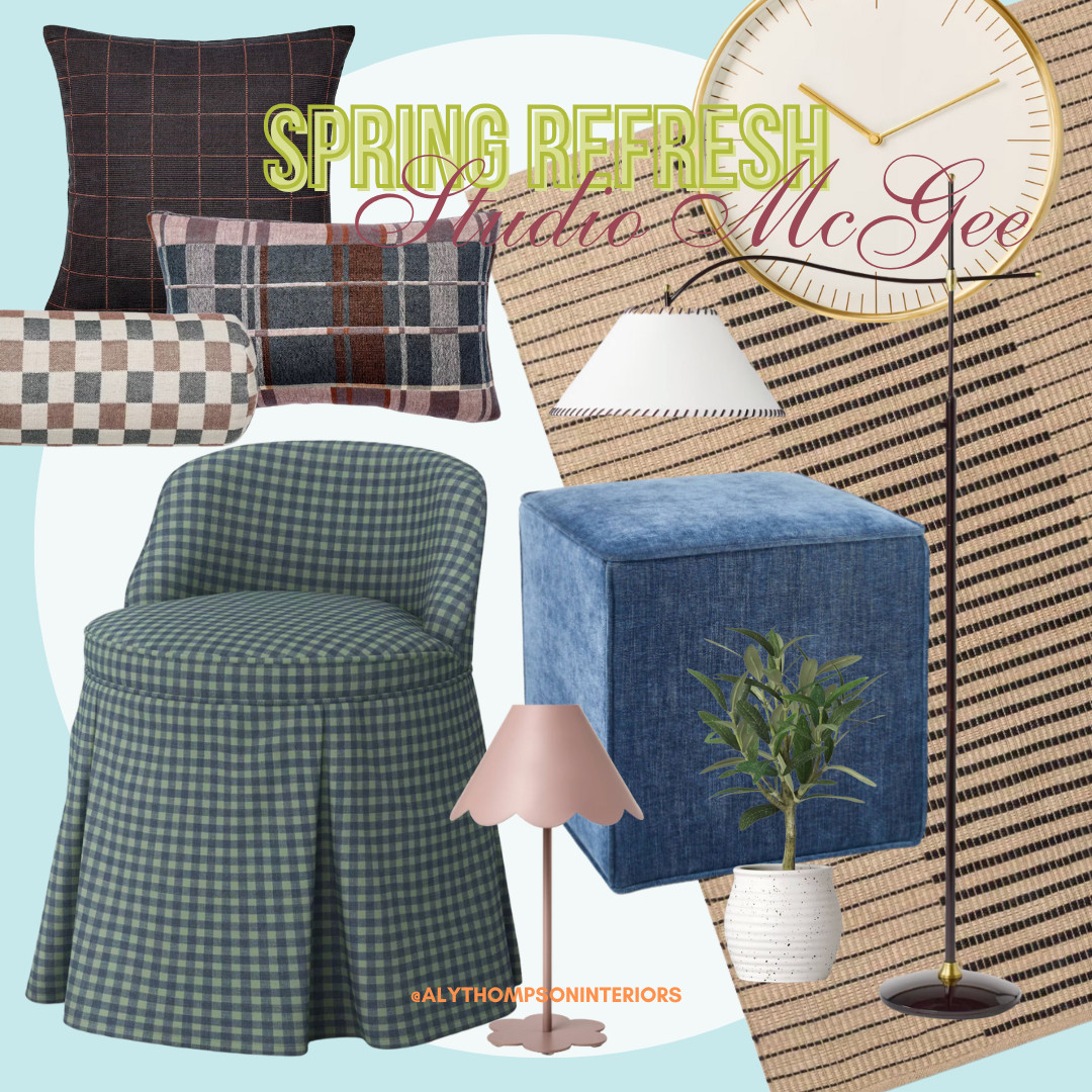 Spring Refresh | Home Decor | Spring Decor | Floor Lamp | Studio McGee | Threshold | Target Finds | Throw Pillows | Jute Rug | Vanity Chair | Ottoman | Accent Lamp | Wall Clock 

 #LTKHome #LTKSaleAlert #LTKFindsUnder100