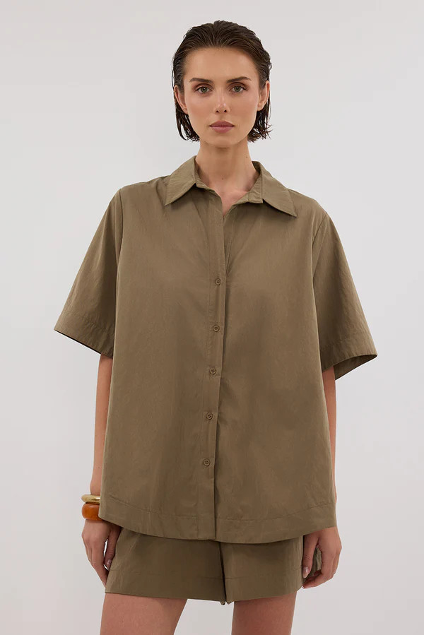 AMARA MOSS MODAL BLEND SHIRT | DISSH