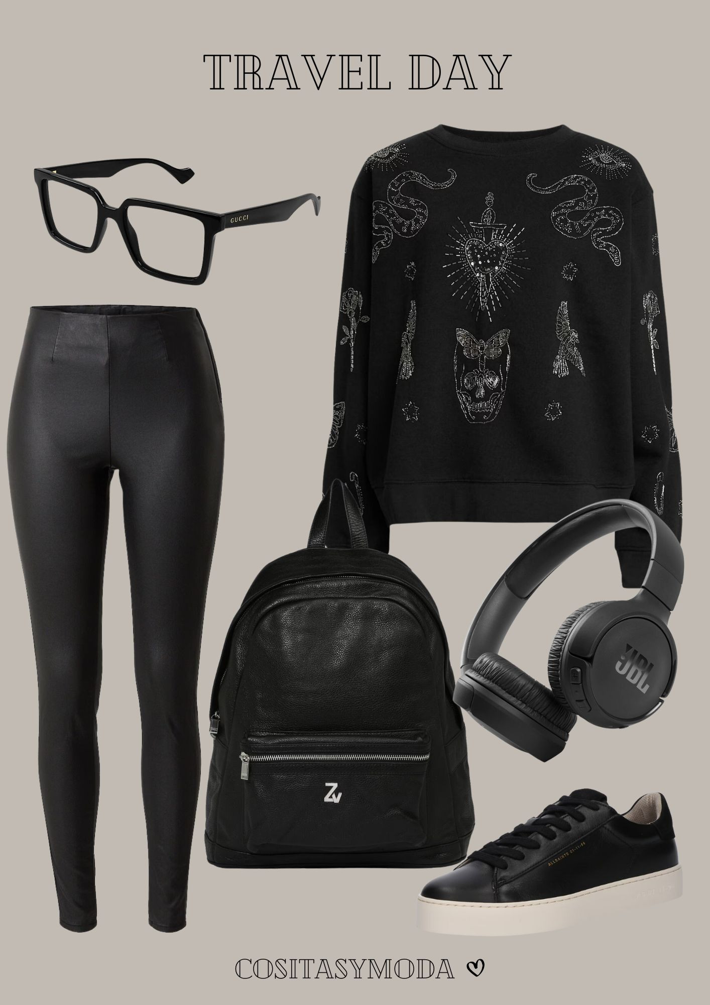 Travel Day | Si tienes planeado un viaje, atrévete a lucir espectacular y cómoda con un look de lo más black
#travel #outfit #blackfriday #sales 

 #LTKeurope #LTKsale #LTKtravel