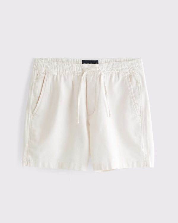 Cotton-Blend Pull-On Short | Abercrombie & Fitch (US)