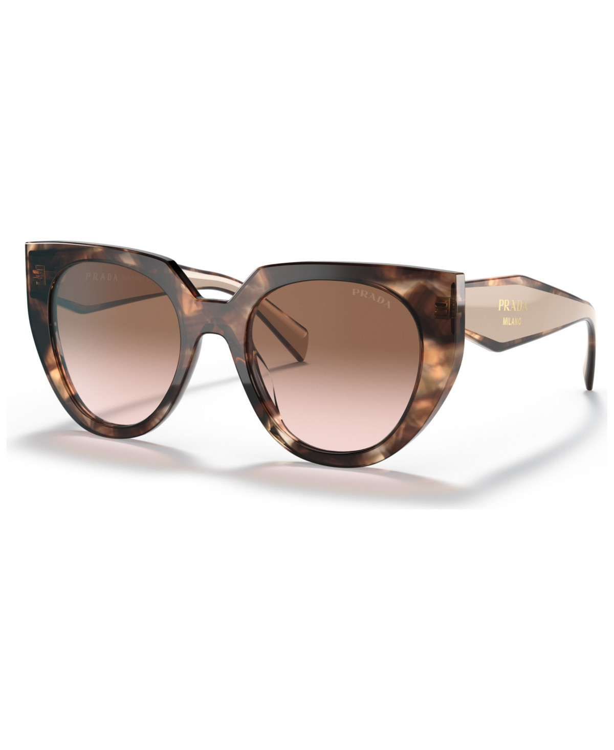 Prada Cat Eye Women's Sunglasses, Pr 14WS - Caramel Tortoise, Powder | Macy's