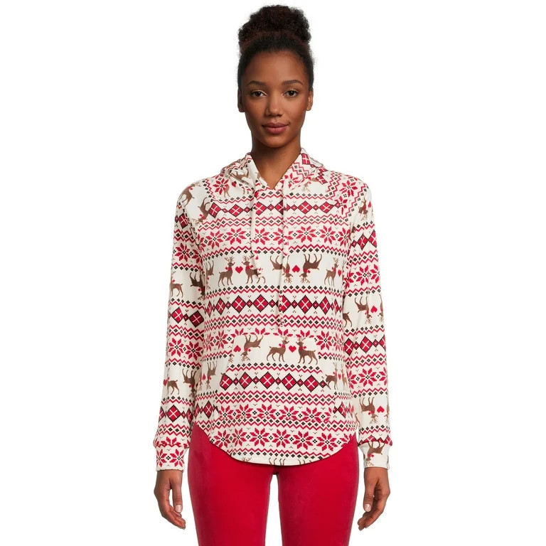 No Boundaries Juniors Christmas Pullover Hoodie, Sizes XS-3XL | Walmart (US)
