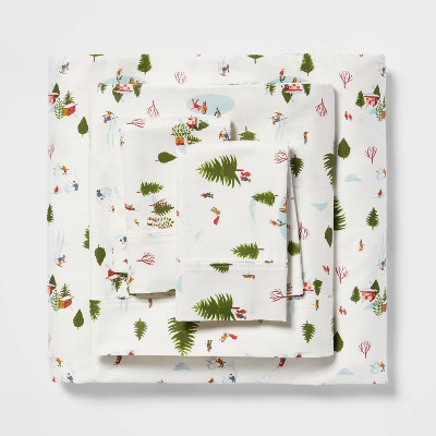 400 Thread Count Holiday Pattern Performance Sheet Set - Threshold™ | Target