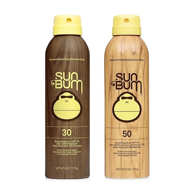 Sun Bum Sun Bum Original Spf 30 and 50 Sunscreen Spray Vegan and Reef Friendly (octinoxate & Oxyb... | Amazon (US)