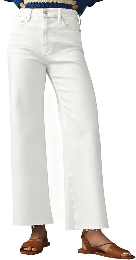 KUNMI Jeans for Women Wide Leg Baggy High Waist Boyfriends Straight Leg Stretchy Denim Pants Tren... | Amazon (US)