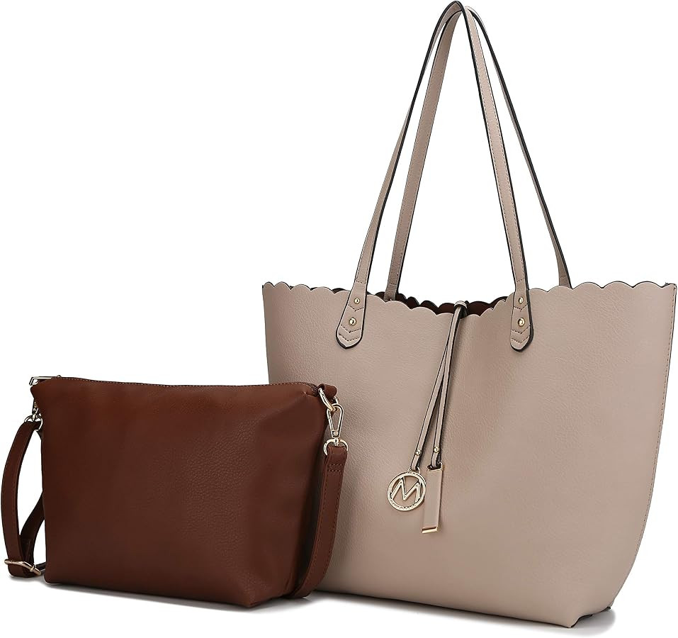 MKF Collection Tote & Pouch Bag for Women-Vegan Leather Designer Handbag -Shoulder Strap Messenge... | Amazon (US)