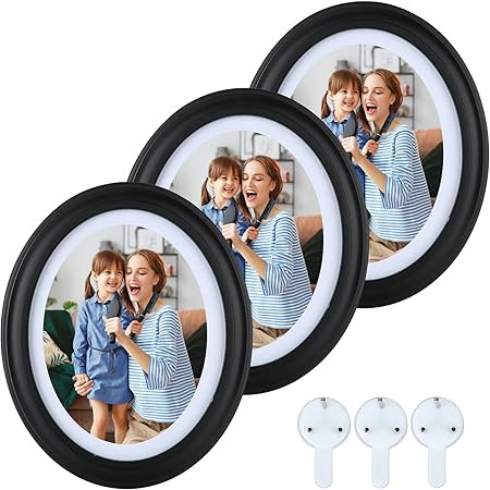 3 Pack Oval Picture Frame 5x7 Black Oval Photo Frames, 5 by 7 Oval Wall Picture Frame Photo Frame for Home Decor, Photo Gallery | Amazon (US)