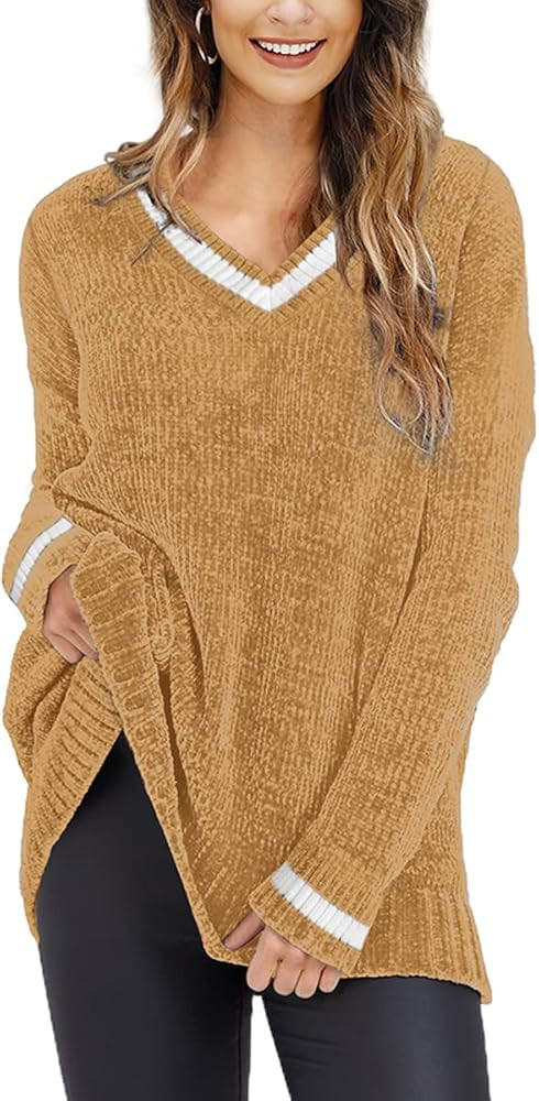 Dofaoo Workout Tops for Women Round Neck Split Back Summer Yoga Tank Tops | Amazon (US)