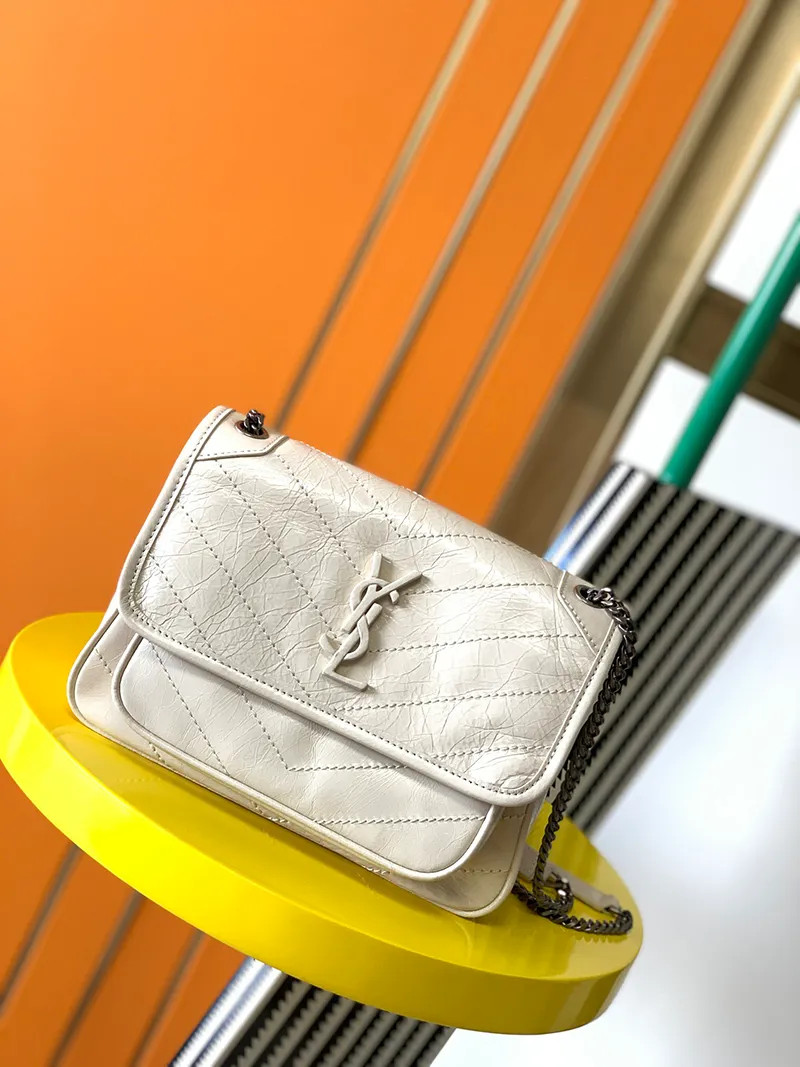 YSL NIKI MEDIUM CHAIN BAG IN CRINKLED VINTAGE LEATHER Moonholder03 From Moonholder03, $64.84 | DH... | DHGate