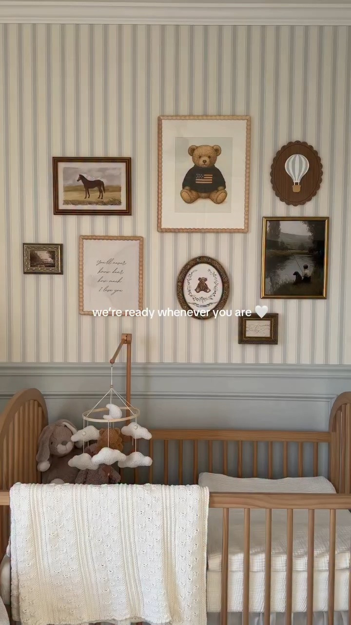 Anytime now, little one 🧸 #babyboy #waitingforyou #nursery #waitingforbaby #nurserydecor