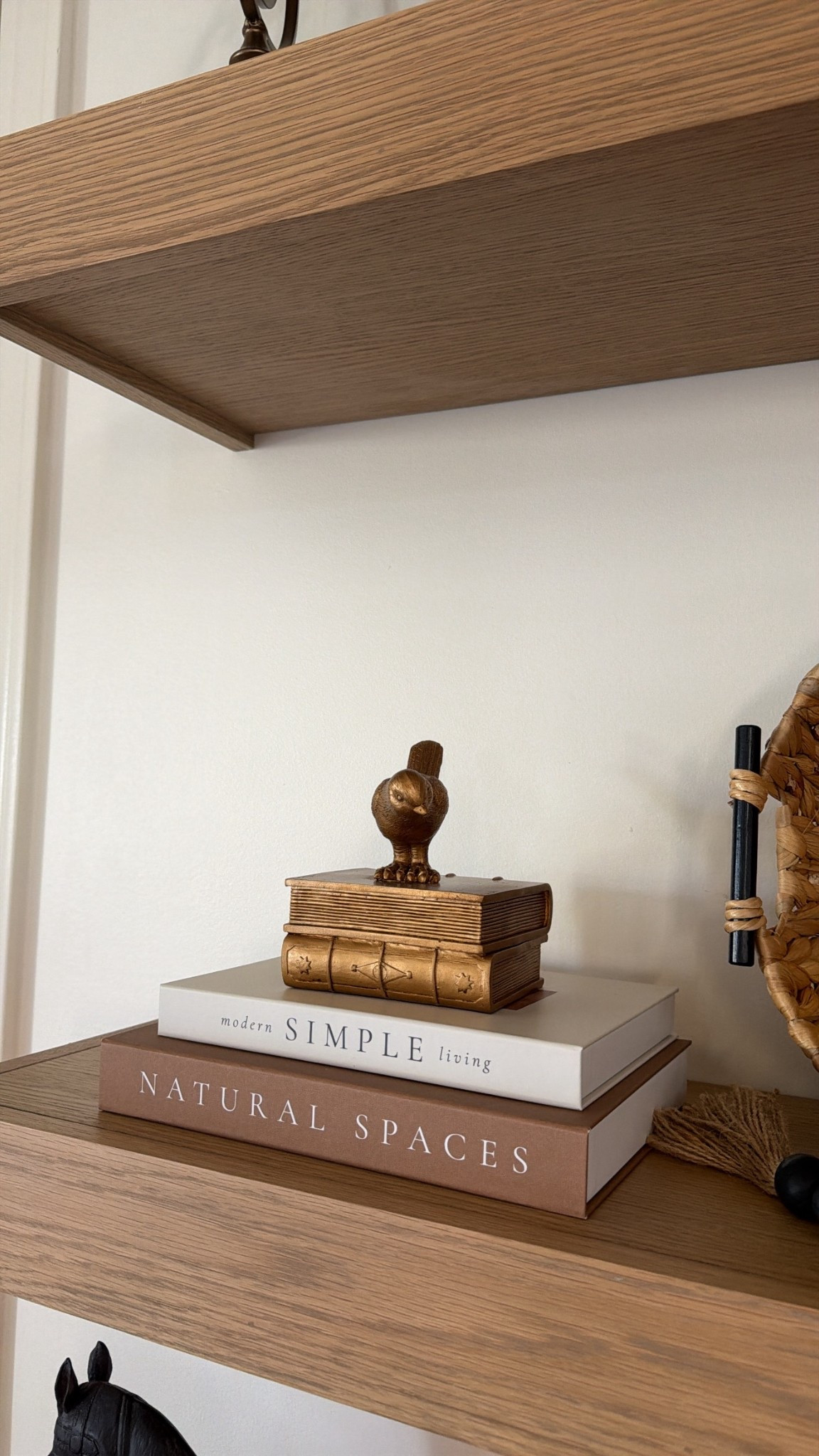 Added these cute little Amazon home decor pieces to my shelf today and I love them! 

#LTKHome