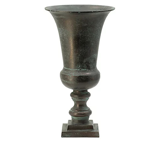Barbara King Patina Urn-Style Vase - QVC.com | QVC