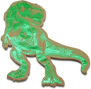 DYLIVeS Dinosaur Party Napkins, Green Foiled Dinosaur Cocktail Party Napkins, Disposable Kraft Pa... | Amazon (US)