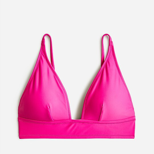 Plunge bikini top | J. Crew US