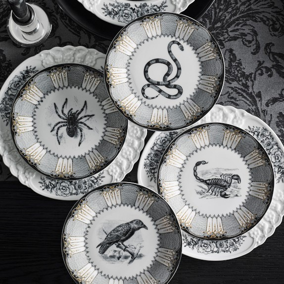 Spooky Soirée Appetizer Plates, Set of 4 | Williams-Sonoma