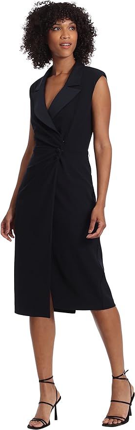 Maggy London Women's Tuxedo Blazer Wrap Dress | Amazon (US)