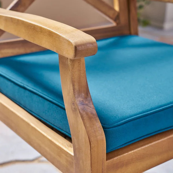 Llano Outdoor 7-piece Acacia Dining Set by Christopher Knight Home | Bed Bath & Beyond