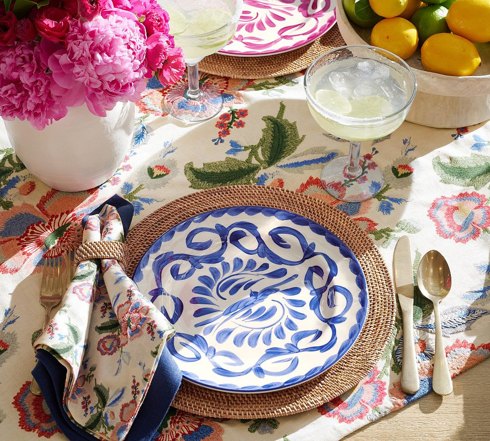 Puebla Outdoor Melamine Dinner Plates | Pottery Barn (US)