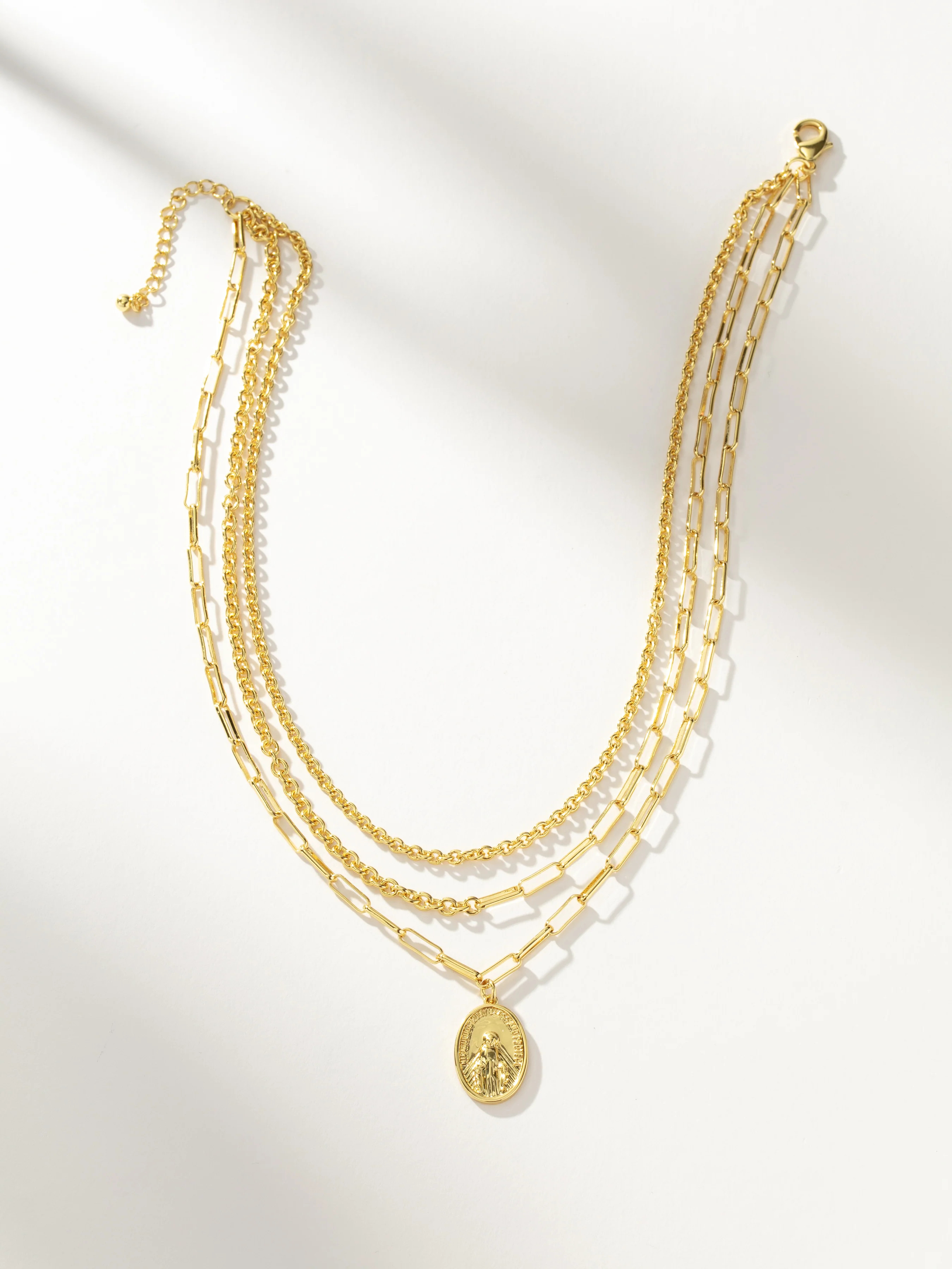 Gold Layered Chains + Pendant Necklace | Uncommon James | Uncommon James