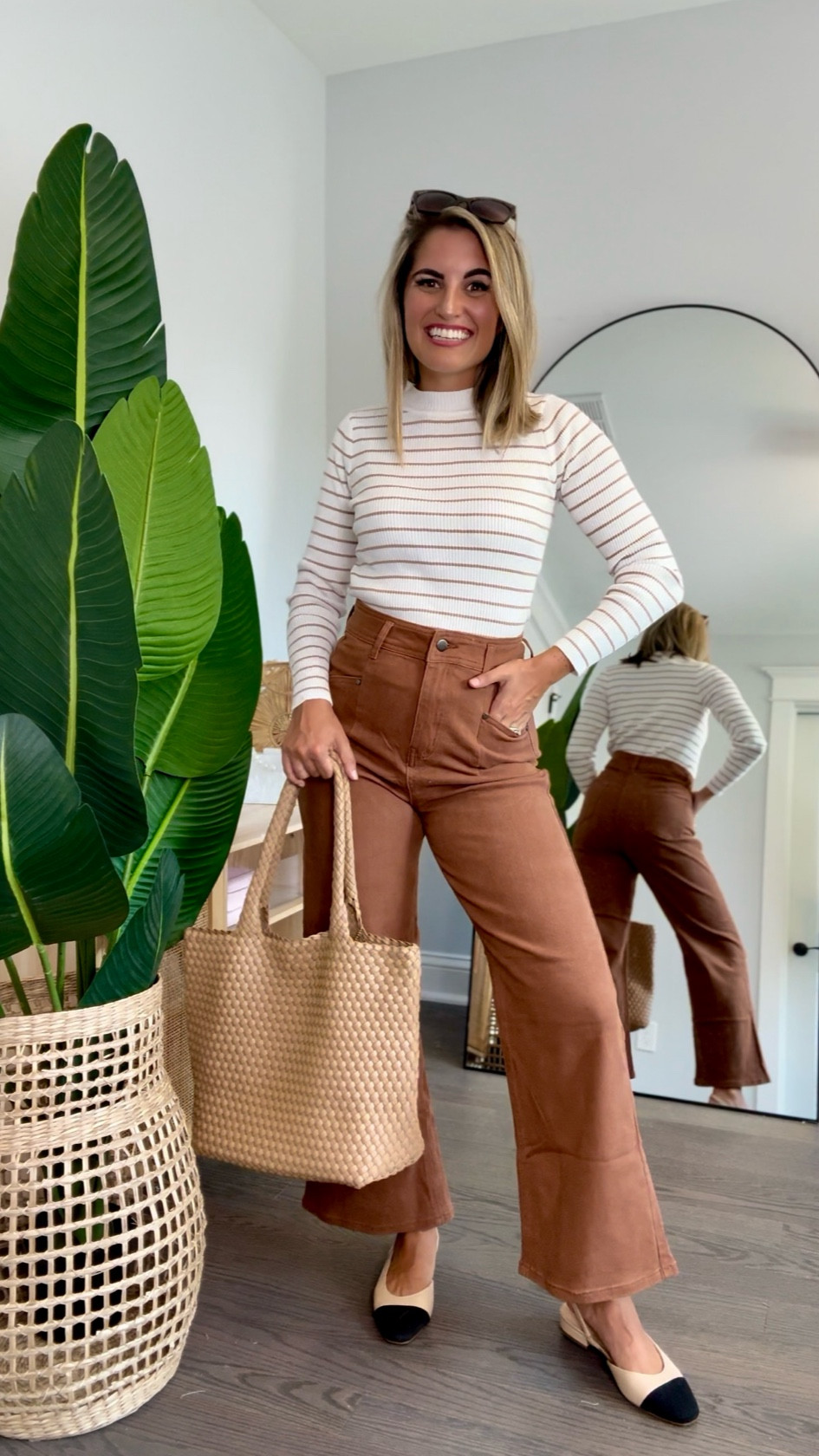 Get 20% off at Petal & Pup with CODE: NIKKI20 🖤🍁🍂My MOST WORN fall pieces and bestsellers at Petal and Pup. 
I’m 5’2” 125lbs wearing a small/4 in everything all runs TTS

The stripe shirt with the ruffles is literally my most worn item in my closet. The trouser pants and cords are petite friendly, I’m 5’2” with a TON of stretch. The houndstooth blazer & chunky cotigan is by far the best one I’ve bought the quality is🤌The wrap skort is perfect with a pair of fall boots and the fall print dress is stunning for an occasion or with a jean jacket for date night!🖤
.
Amazon workwear, work outfits, teacher outfits, back to school, knit vest, chunky knit vest, two piece sets, work outfits, teacher dress, teacher gifts, teacher badge holder, Amazon jeans, Target pants, Target, Target shorts, Target sweater, Target dress, Target work outfit, Jeans, denim, summer denim, jeans shorts, USA crew neck, USA, USA top, 4th of July outfit, Fourth of July outfit, USA top, USA sweatshirt, athletic shorts, crochet top, linen top, crochet dress, white jeans, white wide leg jeans 
Basic top, work outfit, workwear, white jeans, white jeans outfit, black top, ruffle sleeve top, white tee, white tee shirt, 
Vacation outfits, jeans, summer denim, denim, Walmart , Amazon, Jean shorts, shorts, Amazon shorts, flare jeans, mom jeans, workwear, work style, jeans, wide leg jeans, white wide leg jeans #LTKBacktoSchool

#LTKWorkwear #LTKActive #LTKShoeCrush