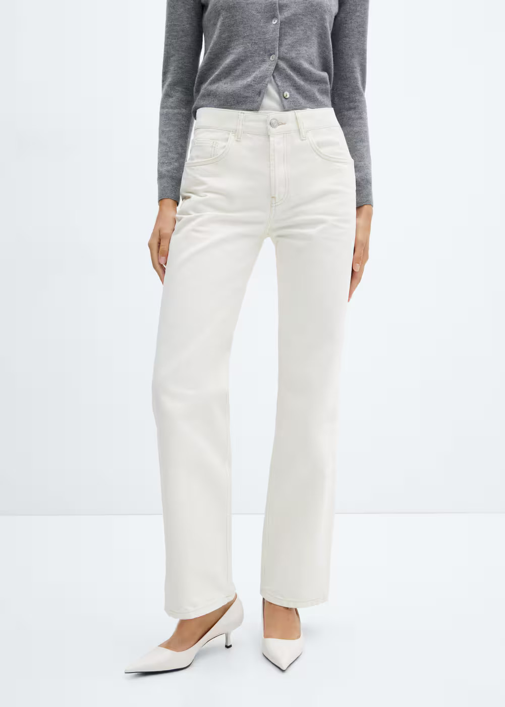 Mid-rise straight jeans -  Women | Mango USA | MANGO (US)