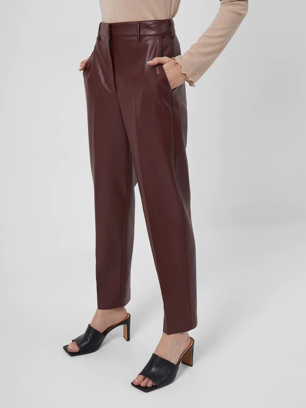 Crolenda PU Tapered Trouser | French Connection (US)
