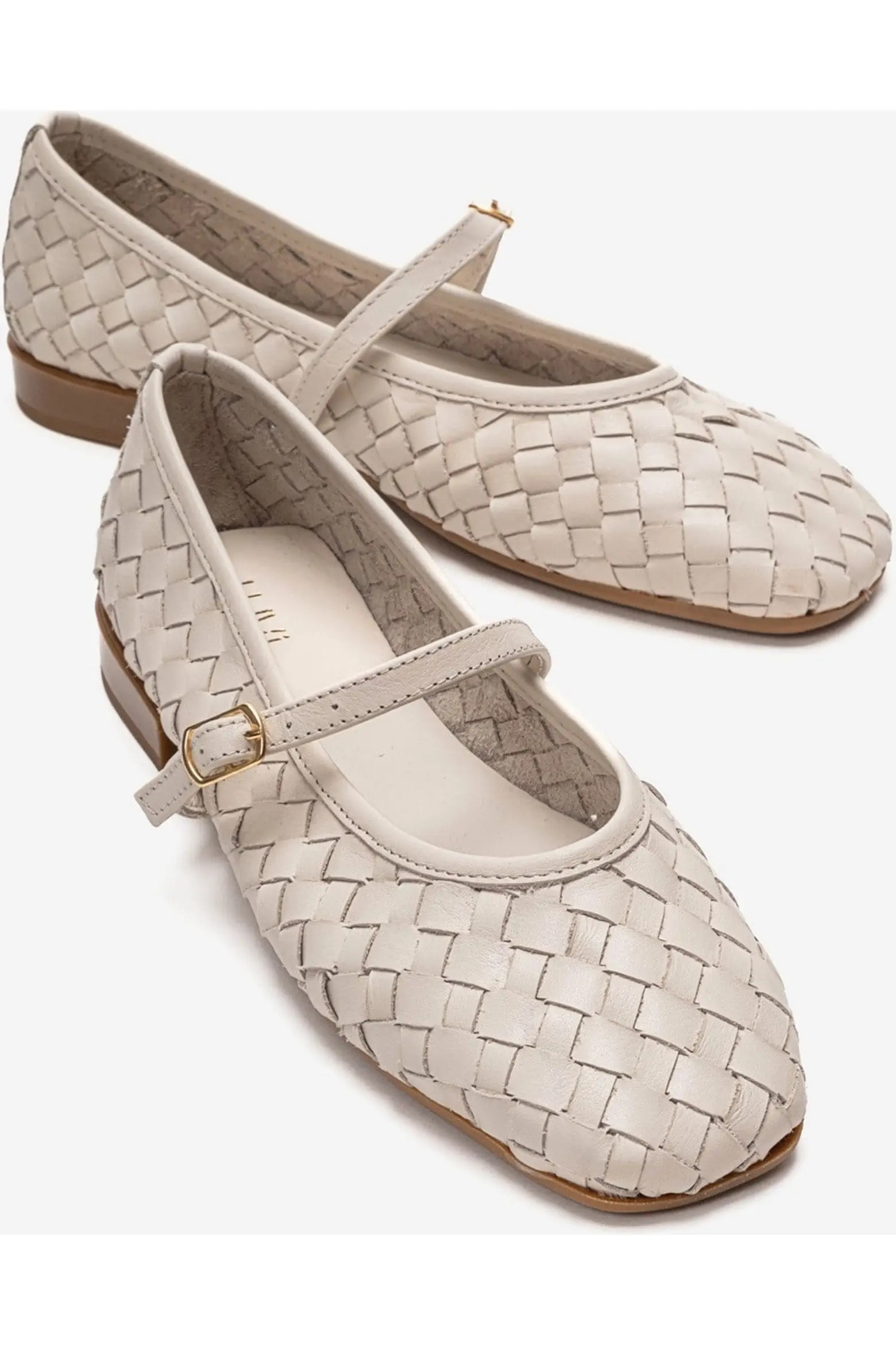 Forever & Always Shoes Yevora Leather Woven Strap Ballet Flat (Women) | Nordstrom | Nordstrom