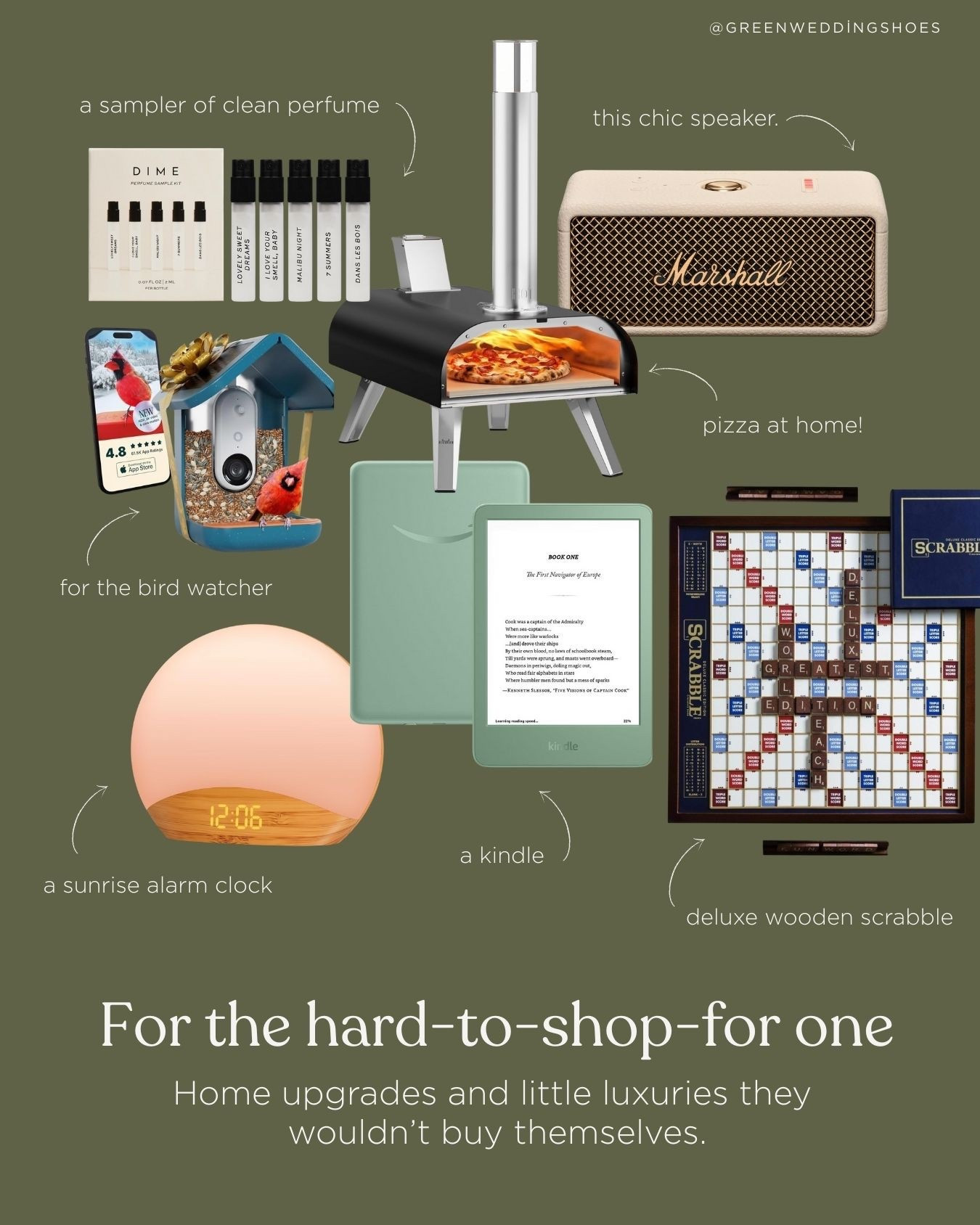 Last Minute Gift ideas for the hard to shop for person. 

How fun would a pizza oven be? Also a kindle is super affordable and would make a great gift for someone looking to read more or who loves to read. Another fun idea? A perfume sampler sets! Help them find their new signature scent. And for the bird watcher, the bird buddy helps identify birds! Such a unique gift idea. 

#LTKHoliday #LTKGiftGuide