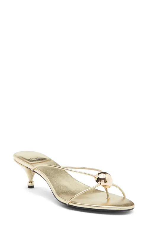 Jeffrey Campbell Preciosa Kitten Heel Sandal in Gold Combo at Nordstrom, Size 5.5 | Nordstrom