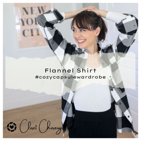 COZY CAPSULE WARDROBE
Flannel Shirt

Nothing screams fall like a flannel shirt. Wear one open as a light cardigan, tied around your waist, or buttoned and belted with jeans.