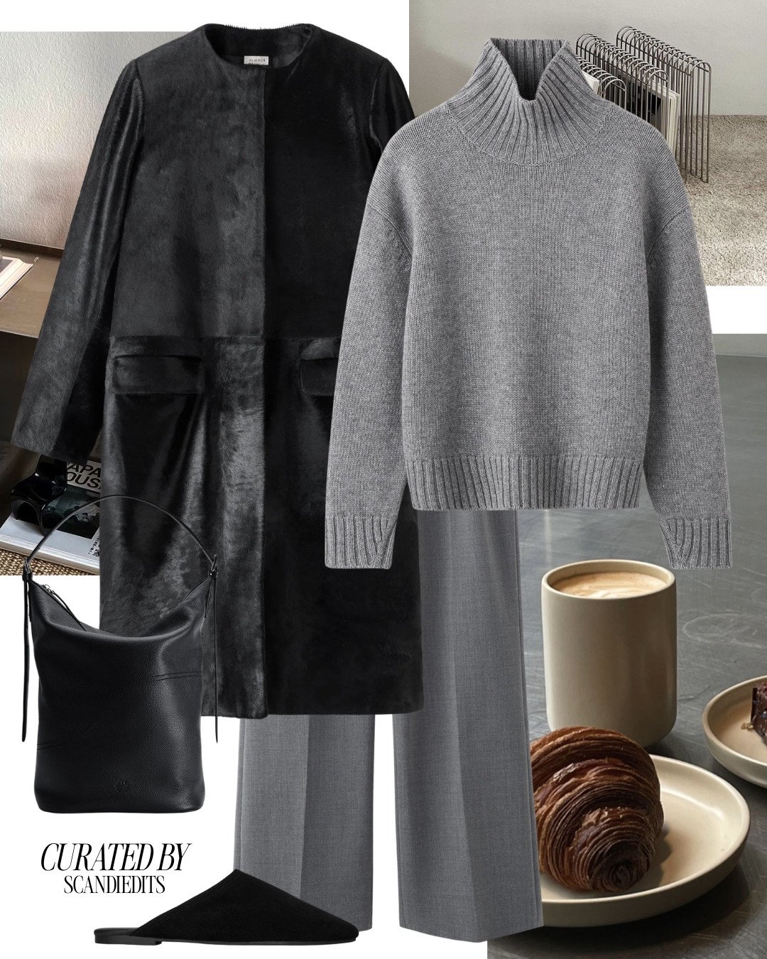 Monochrome Grey Knitwear & Shearling Coats: Cozy Cold Weather 

#fashion #outfit #autumnoutfit #shearlingcoat #falloutfits #workwear #fallworkwear #winteroutfits fall outfits women over 50
