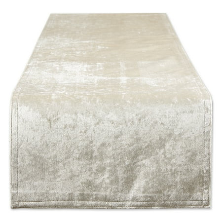 CREAM VELVET TABLE RUNNER 14x108 | Walmart (US)