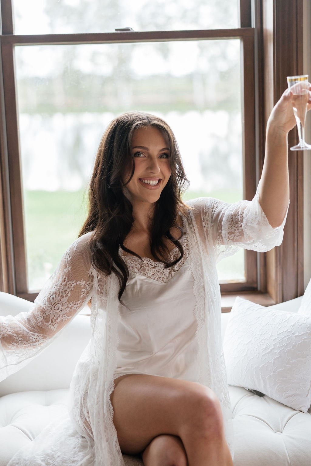 The most beautiful robe + Jammie’s I wore to get ready on my wedding day 🥂

#LTKWedding