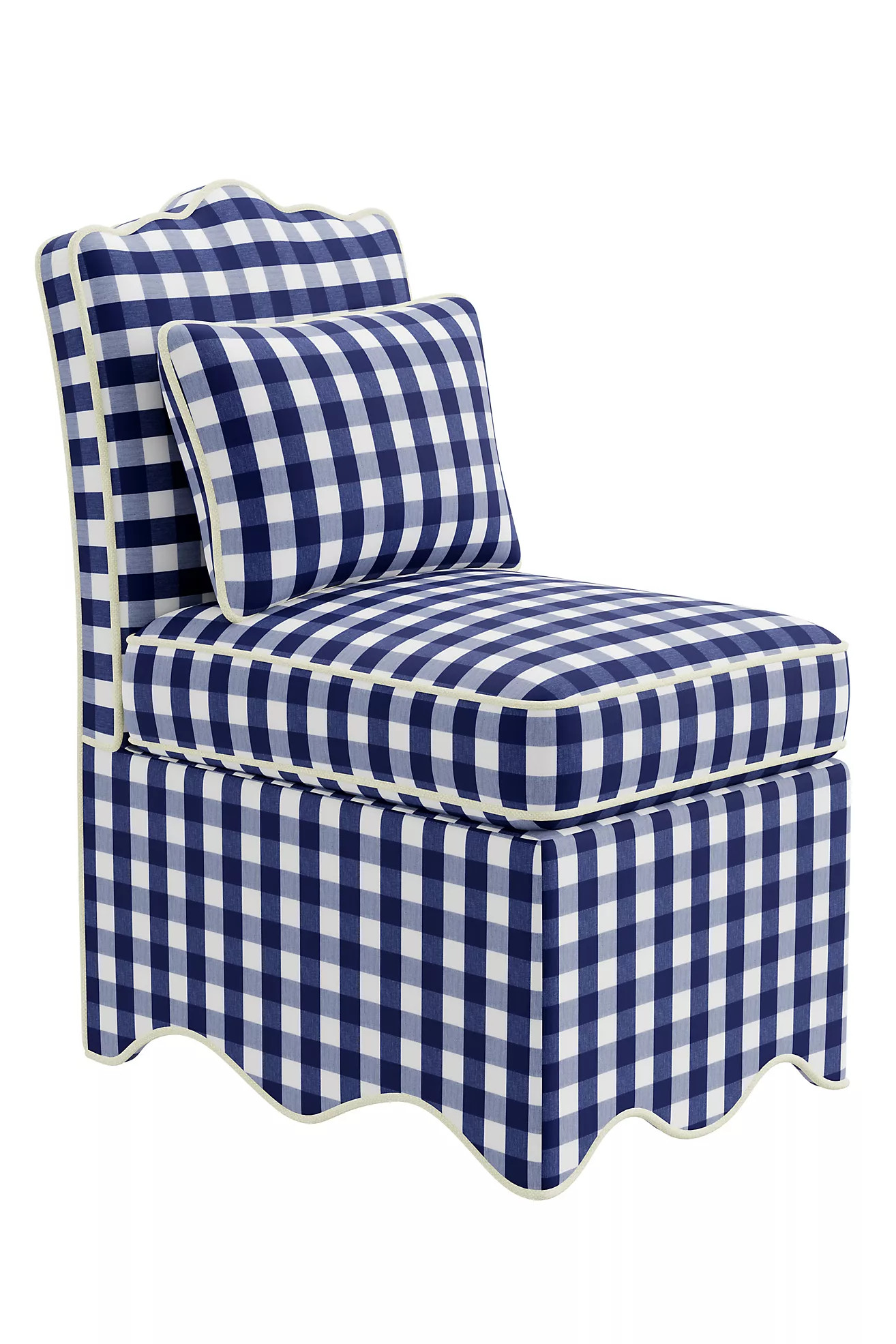 Scallop Linen Blend Slipper Chair | Anthropologie (US)