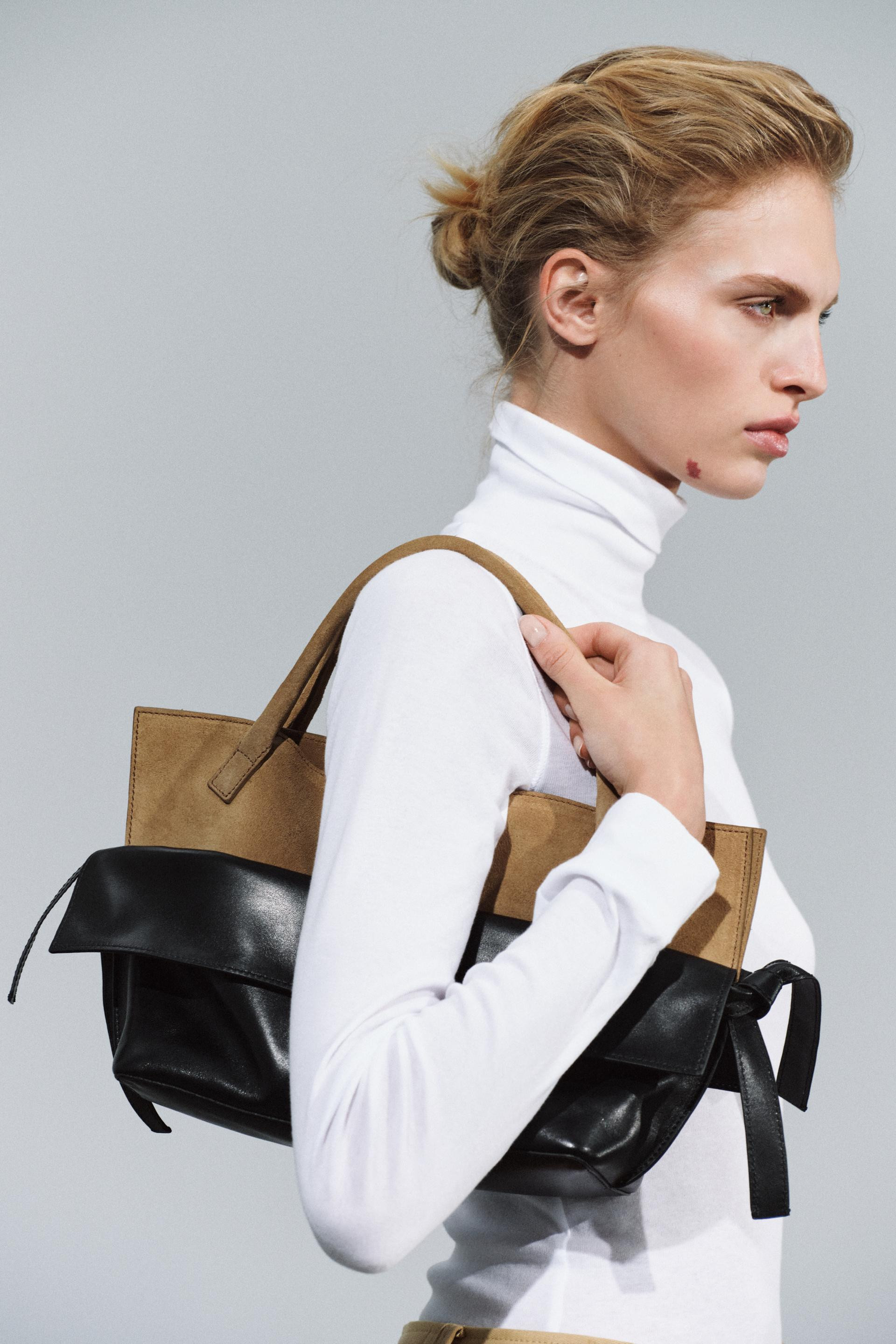 LEATHER FLAP BAG - Black - ONE SIZE ONLY | Zara US