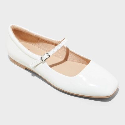 Women's Elsa Ballet Flats - Wild Fable™ Cream 5 | Target