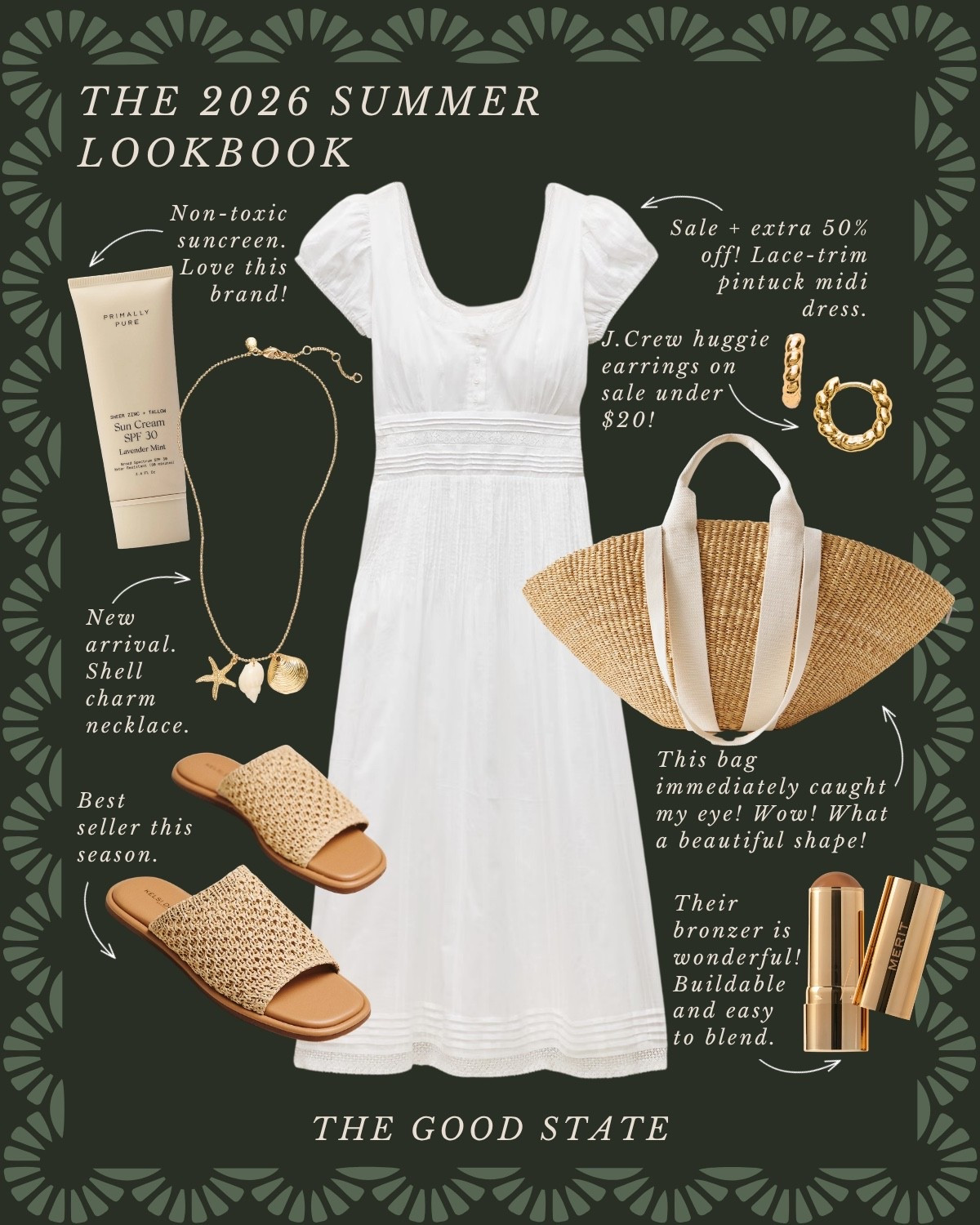 This is lookbook is for the ladies who love a mix of bright colors and happy patterns as well as neutral staples for the everyday. For the one’s strolling down a cobblestone road in their favorite coastal town (if it's in New England or along 30A take me with you!!). For early risers heading off to the Saturday Morning Farmers Market. For the Garden Party goers wearing their favorite gingham dress. This is for the ladies hosting (or attending) their next Sunday Supper Club. For the brunch-ers and seaside book readers🤍

This collection is full of seasonal outfit ideas for the summertime girlies embracing light layers, linen, gingham, playful patterns, dainty accessories and of course the ease of a Summer dress and a new pair of sandals.

#LTKSaleAlert #LTKActive #LTKootd