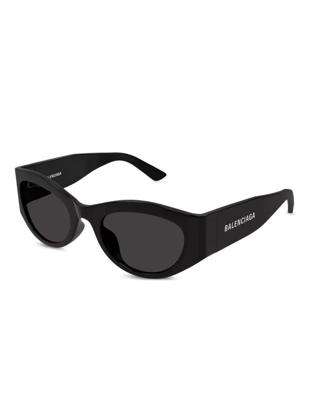 Balenciaga Eyewear oval-frame Sunglasses | Black | FARFETCH | Farfetch Global
