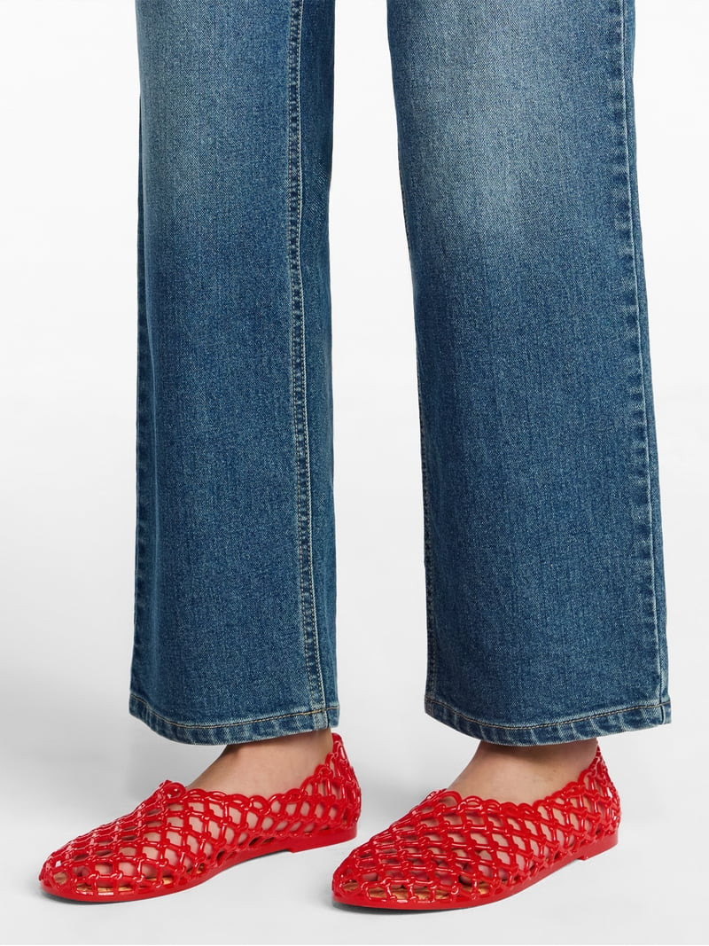 No Boundaries Caged Jelly Sandals, Women's | Walmart (US)