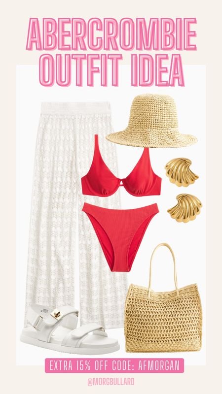 Abercrombie Sale | Abercrombie Sale | Vacation Outfit | Vacation Look | Red Swimsuit | Memorial Day 

#LTKswim #LTKstyletip #LTKfindsunder100