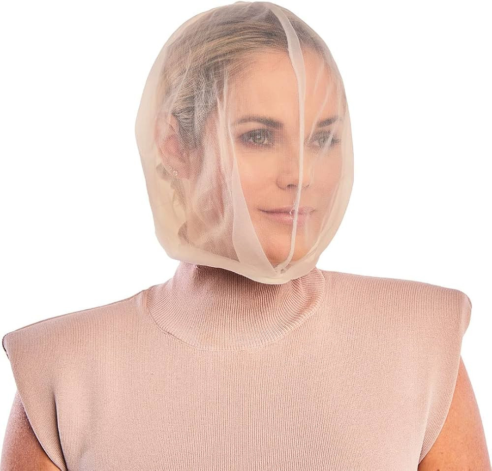 Betty Dain Makeup Protector Hood, Protects Hair and Make Up While Getting Dressed, Nylon Chiffon,... | Amazon (US)